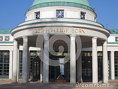 The â€˜Hyllige Bornâ€™ â€“ the Holy Fountain in Bad Pyrmont, Germany Editorial Stock Photo